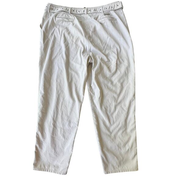 Lauren Jeans Co Ralph Lauren 67 Womens Sz 20W RN54050 Flat Front Belted Trouser - Picture 2 of 10